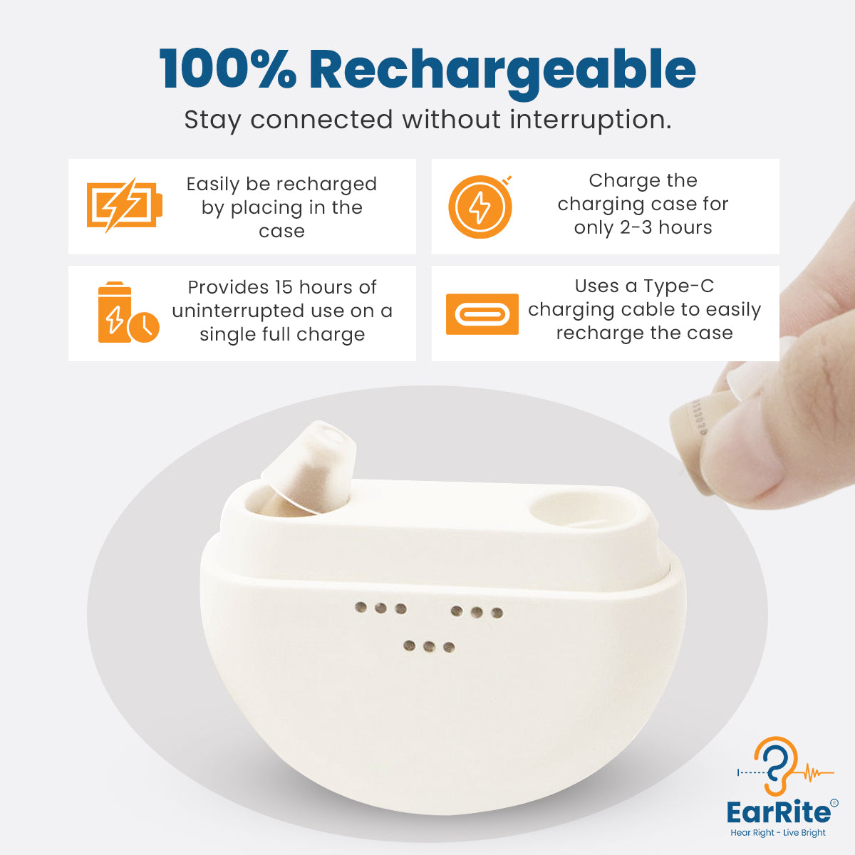 EarRite, Newest Technology, Invisible, OTC hearing aids